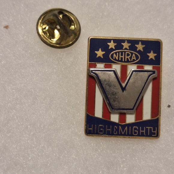 NHRA Drag Racing Pin V HIGH & MIGHTY pin - Picture 1 of 2